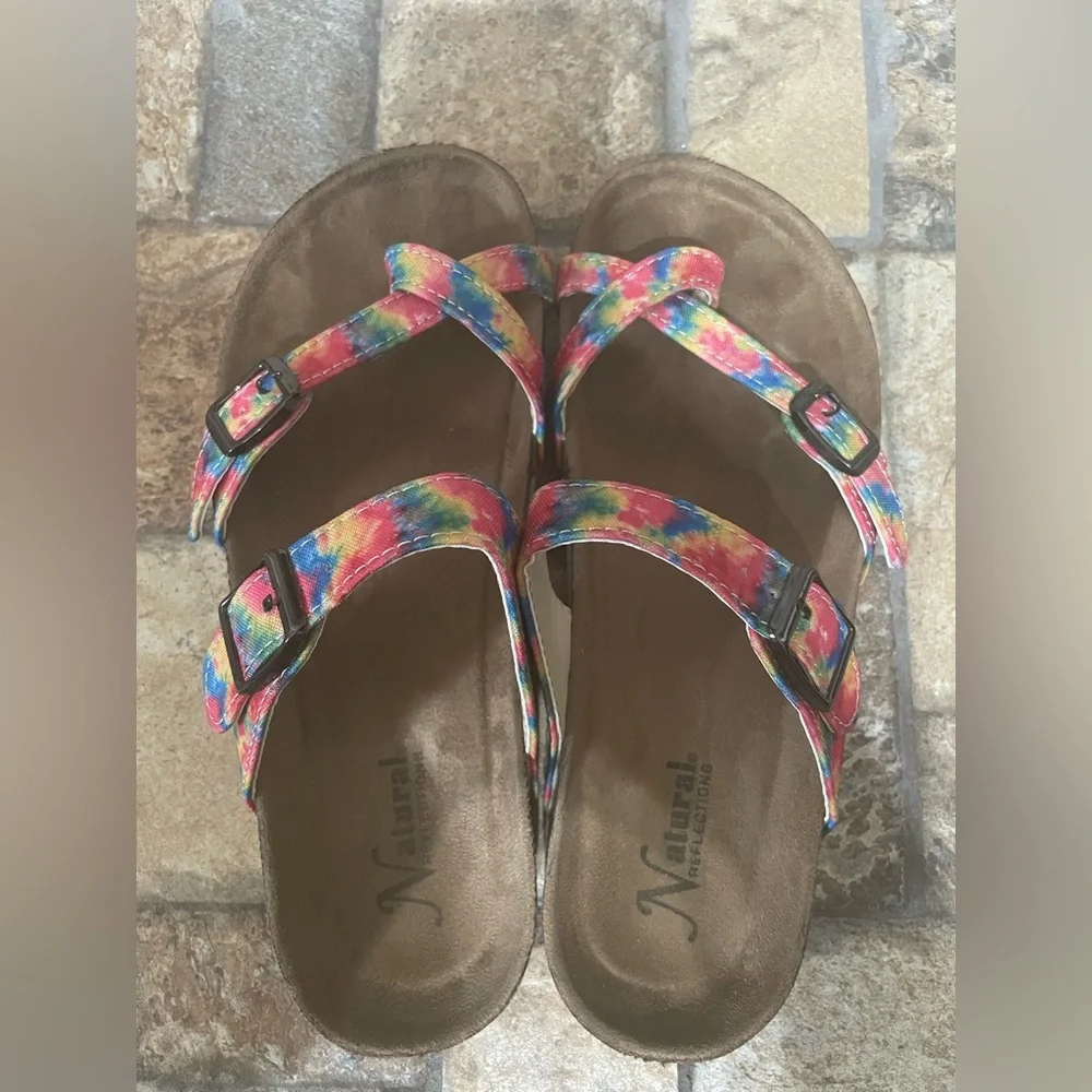 Natural Reflections Tie-Dye Sandals!! - Picture 3 of 4